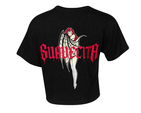 Vampira Cropped Tee - Back