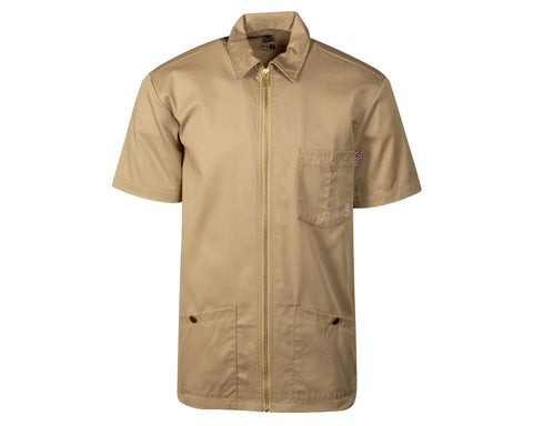 OG Barber Smock Khaki - Front