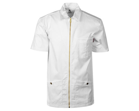 OG Barber Smock White - Front