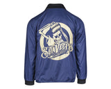 OG Flannel Lined Windbreaker - Navy Back