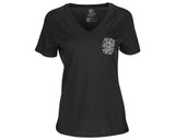 Suavecita Hair Club Summer 2019 V-Neck Tee Front.