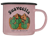 Nopales Enamel Camping Mug Back