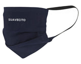 Face Mask Navy Script Side