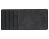 Suavecito Large Embossed Magic Wallet - Matte Black - Front