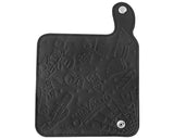 Patterned Chain Wallet - Black - Open