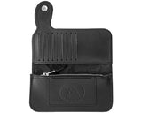 Patterned Chain Wallet - Black - Open Inside