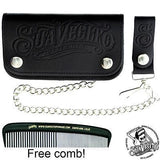 OG Script Chained Biker Wallet - Black