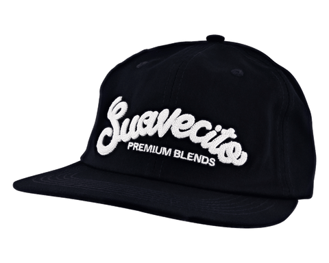 Chain Stitch Navy Hat - Angled