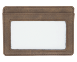 Card Holder Wallet - Dark Brown - Back