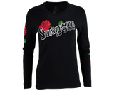 Red Thorn Tee - Black Long Sleeve - Front