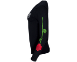Red Thorn Tee - Black Long Sleeve - Side