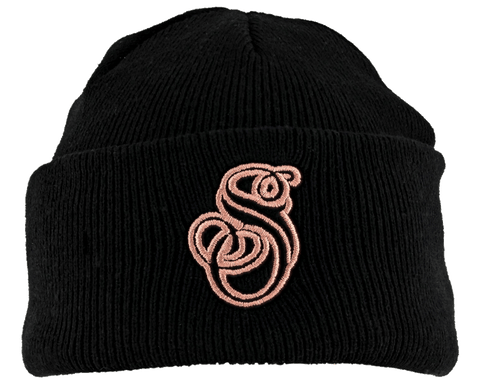 Suavecita Esse Black Beanie - Front View