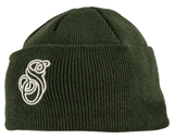 Suavecita Esse Green Beanie - Angled