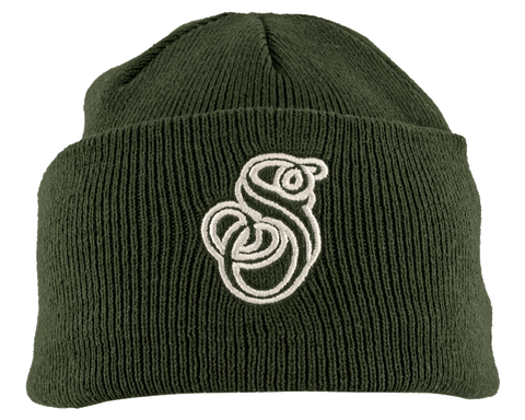 Suavecita Esse Green Beanie - Front View
