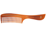 Deluxe Amber Handle Comb - Front