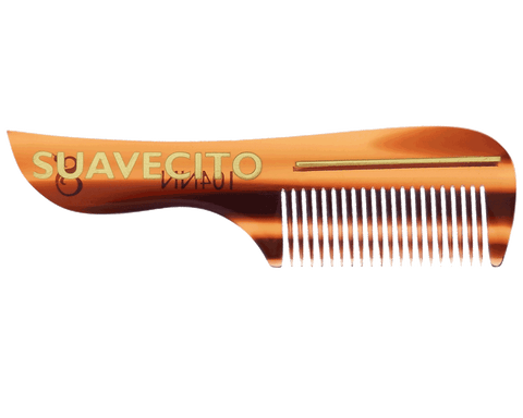 Deluxe Amber Handle Comb - Front