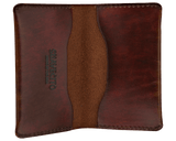 Antique Brown OG Card Holder Wallet - Open