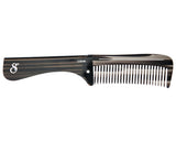 Deluxe Black Folding Handle Comb - 8" - Open