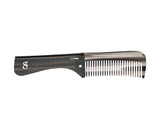 Deluxe Black Folding Handle Comb - 6.5" - Open