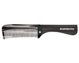 Deluxe Black Folding Handle Comb - 8" - Open