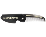 Deluxe Folding Mustache Comb - Black - Front