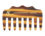 Deluxe Rake Pocket Comb - Amber - Back