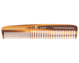 Deluxe Travel Dressing Comb - Amber - Back