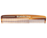Deluxe Travel Dressing Comb - Amber - Front