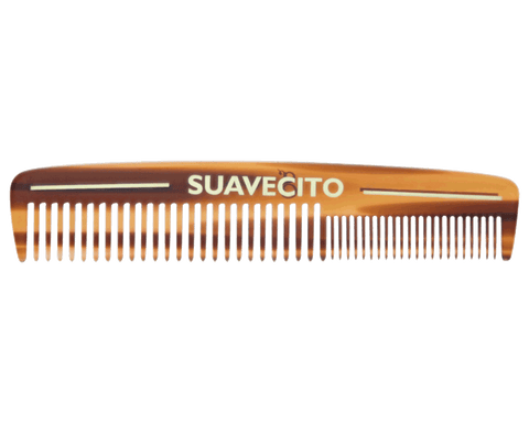 Deluxe Travel Dressing Comb - Amber - Front