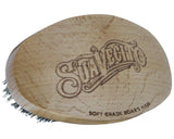 Natural Wood Soft Grade Boar's Hair Beard Brush Top