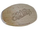 Natural Wood Beard Brush Top