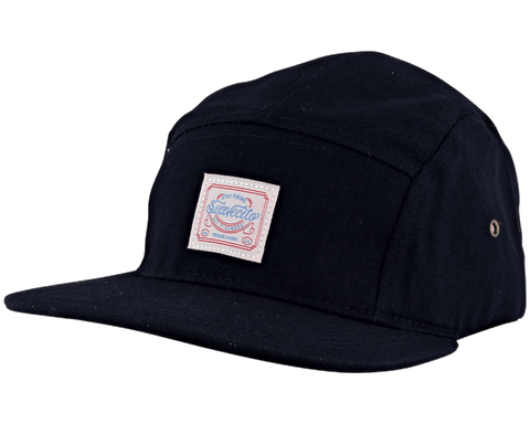 Stay Firme Navy 5 Panel Hat - Angled View