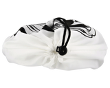 White Beard Grooming Cape - Side View